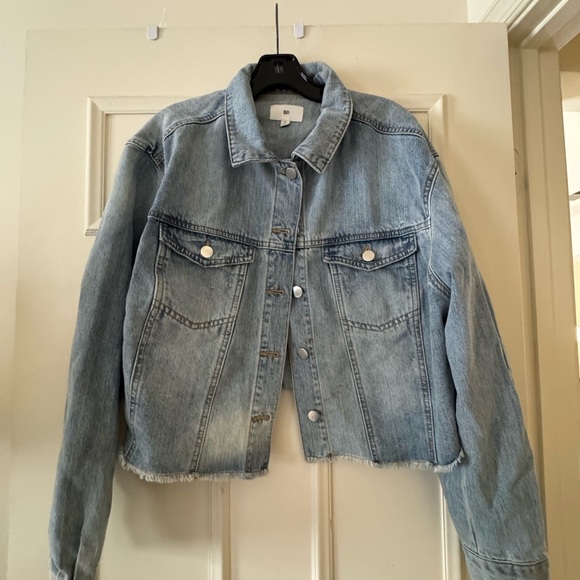 bp Jackets & Blazers - BP Light Blue Crop Jean Jacket- Size Medium